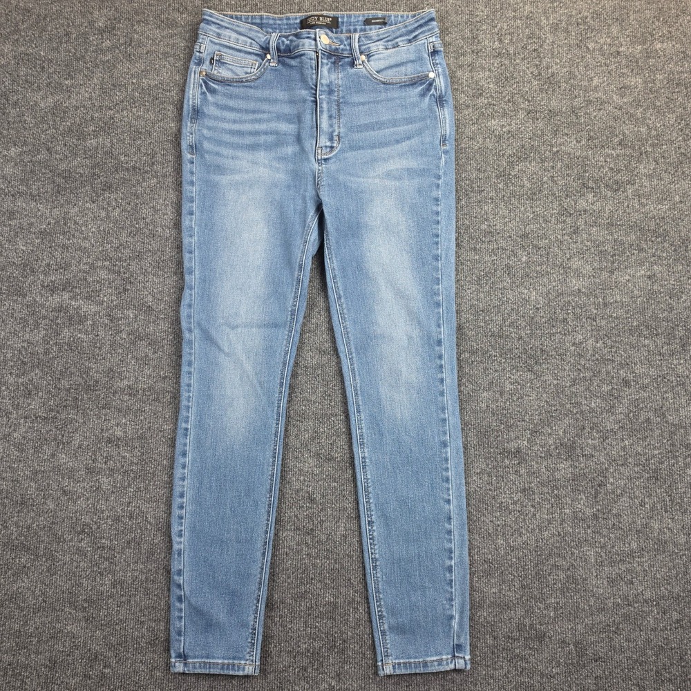 Judy Blue Skinny Fit Jeans Womens 11/ 30 High Rise Light Wash Blue Stretch Denim